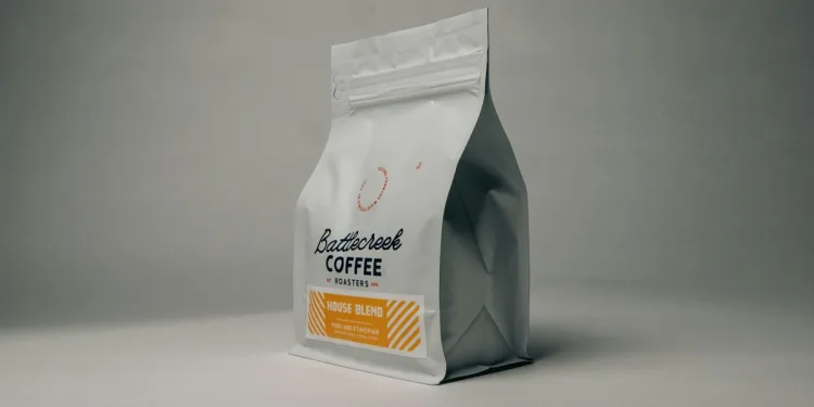Vietnamese coffee beans close-up