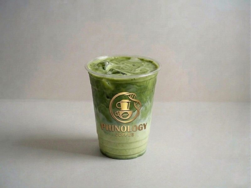 Oat milk matcha latte at Phinology Coffee